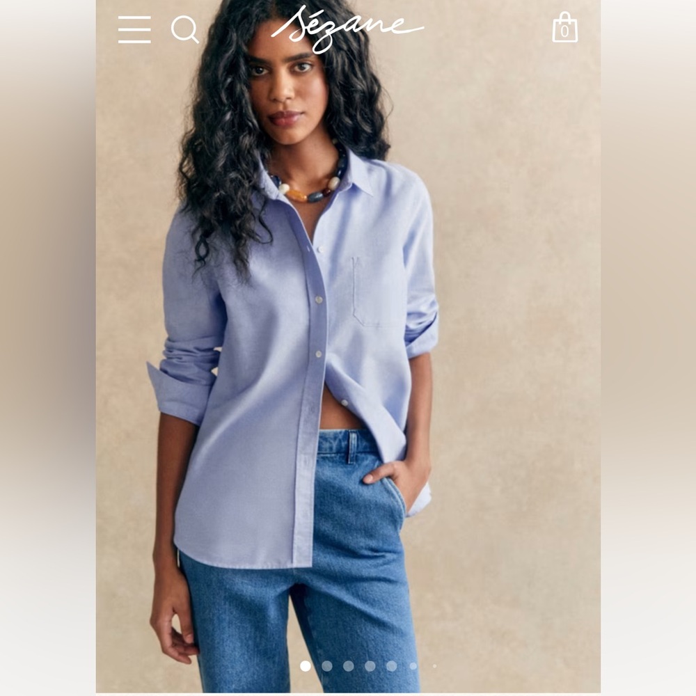 Sezane Tomboy Shirt Size 36
